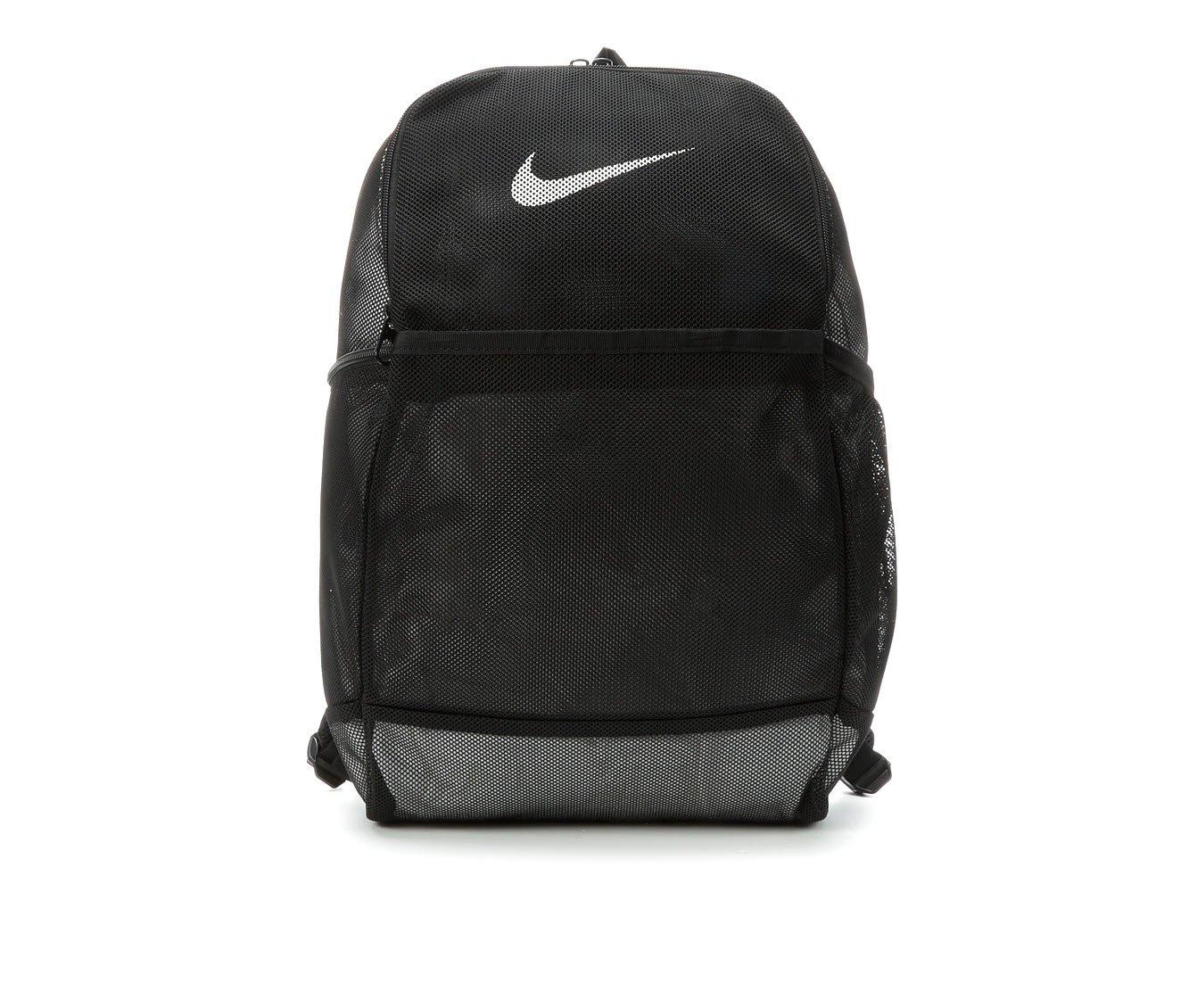 Nike brasilia outlet mesh backpack black