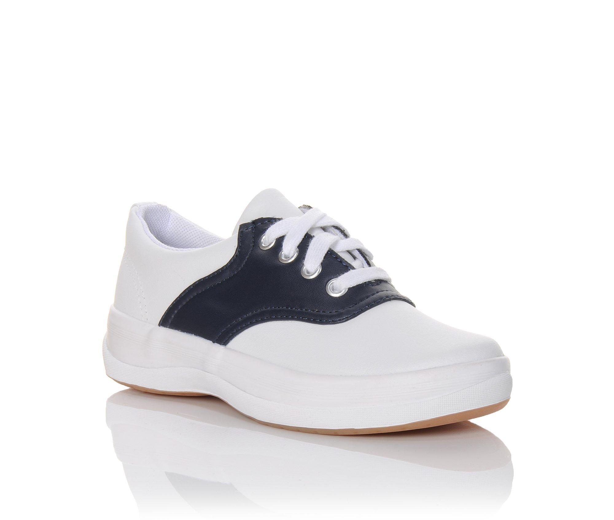 keds navy and white saddle oxfords