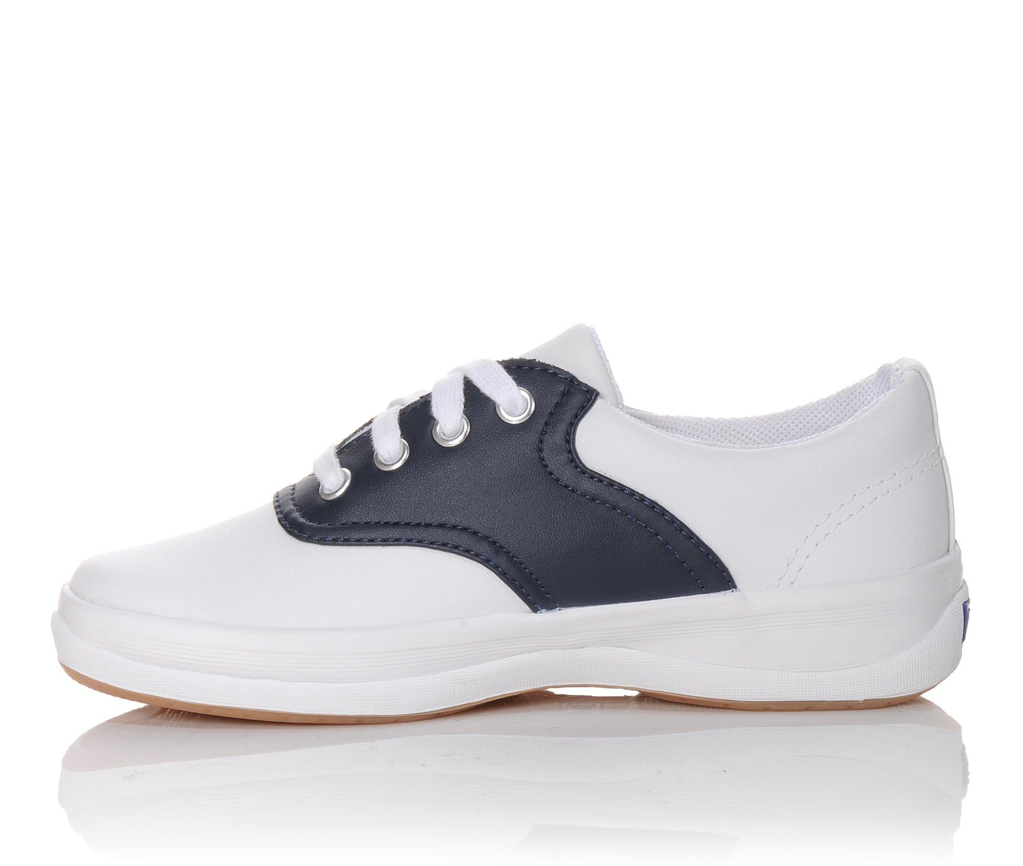 keds navy and white saddle oxfords