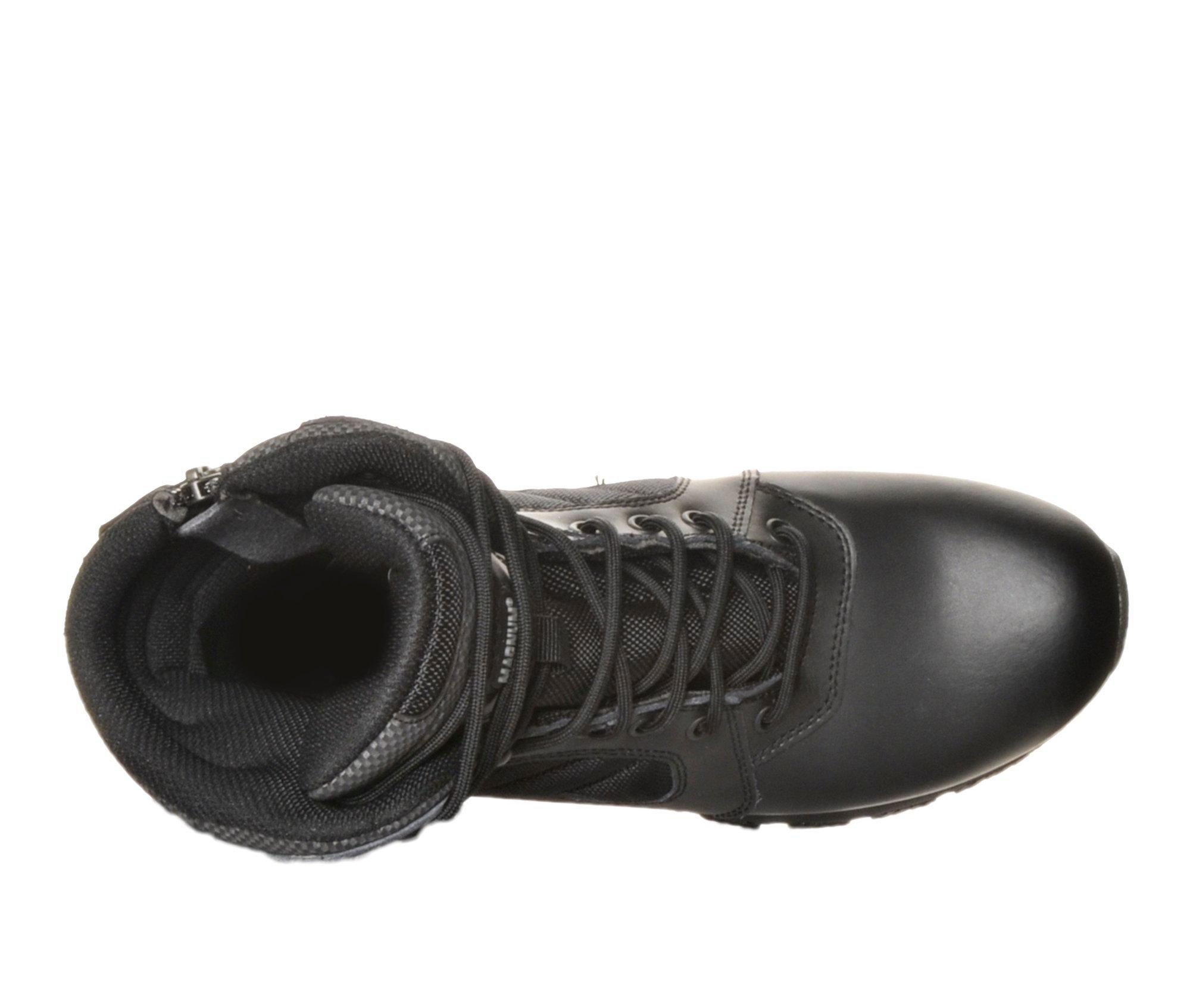 black polishable work boots