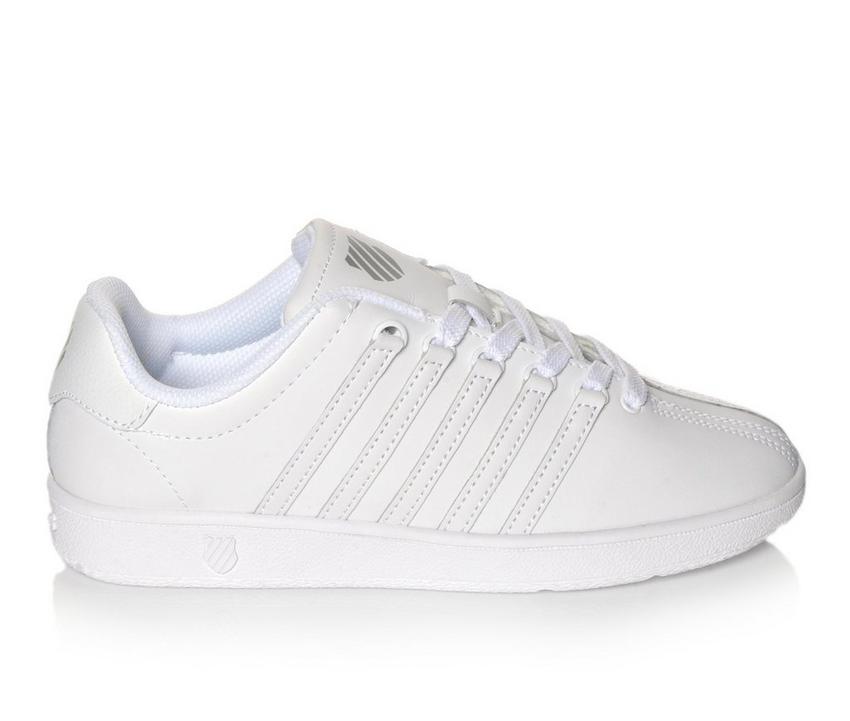 K-Swiss Grade School-Big Kid Classic VN Leather Shoe White in Sizes 3.5 to 7