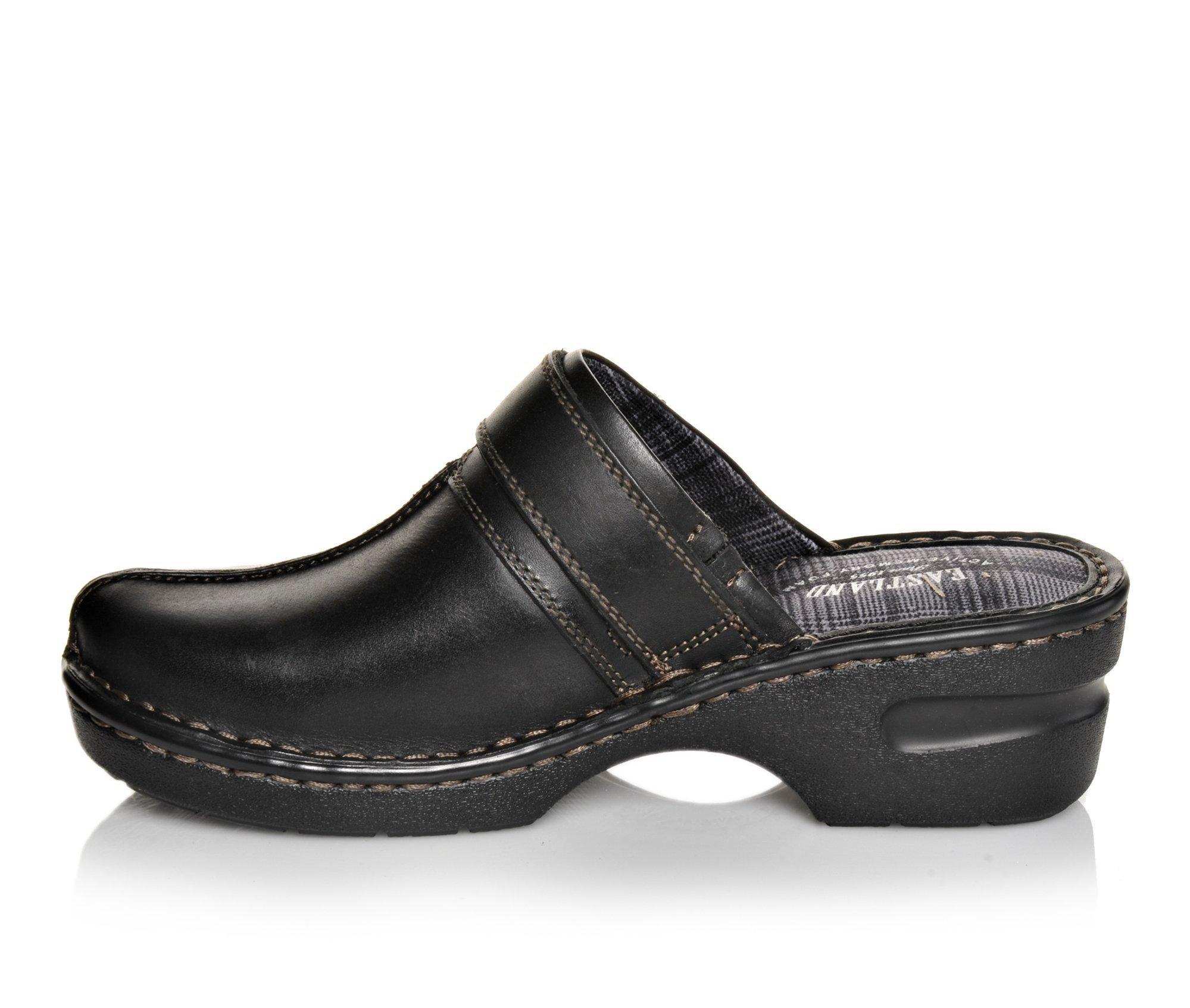 womens leather clogs wide width