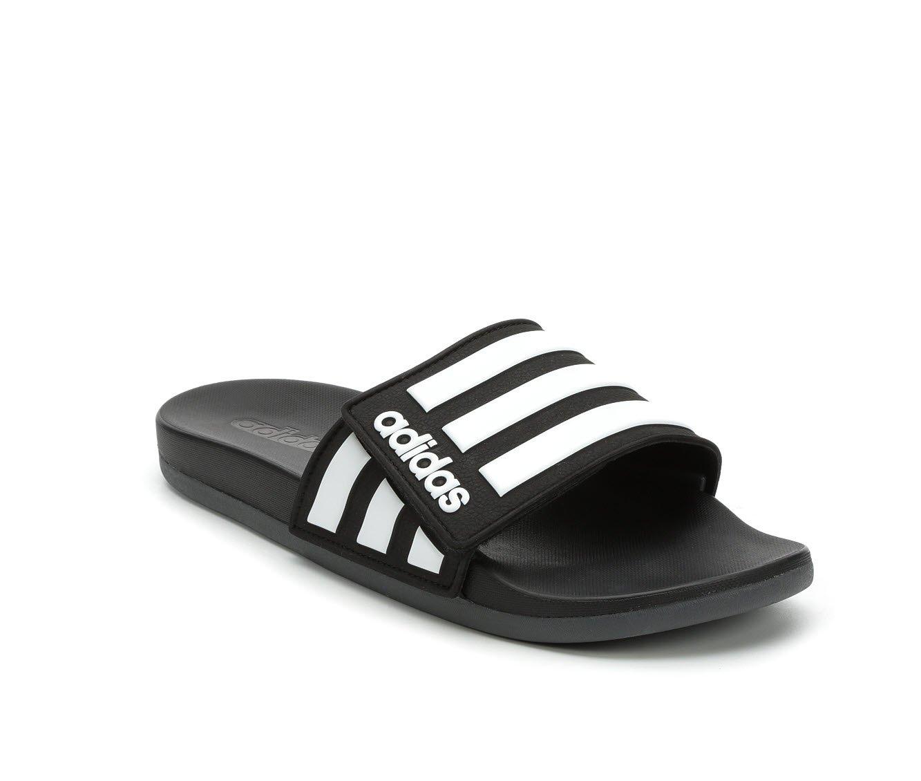 Netelig meisje module Men's Adidas Adilette Cloudfoam Adjust Sport Slides