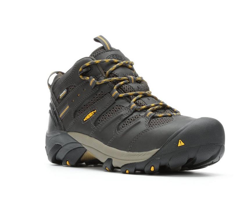 Keen Koven Men's Mid Waterproof Hiking Boot Raven Tawny/Olive Size 10.5 