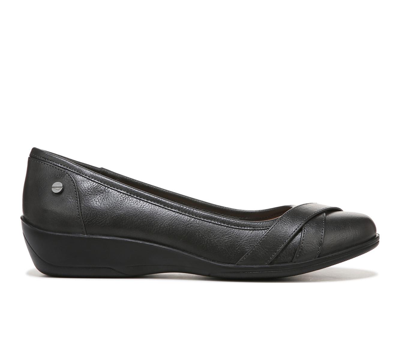 Lifestride cheap wedges black