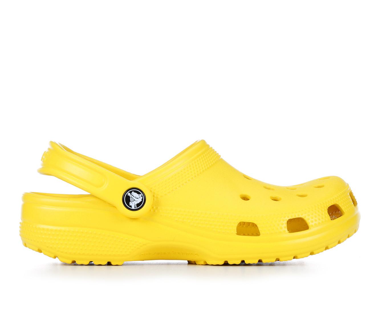 Crocs with fur clearance yellow