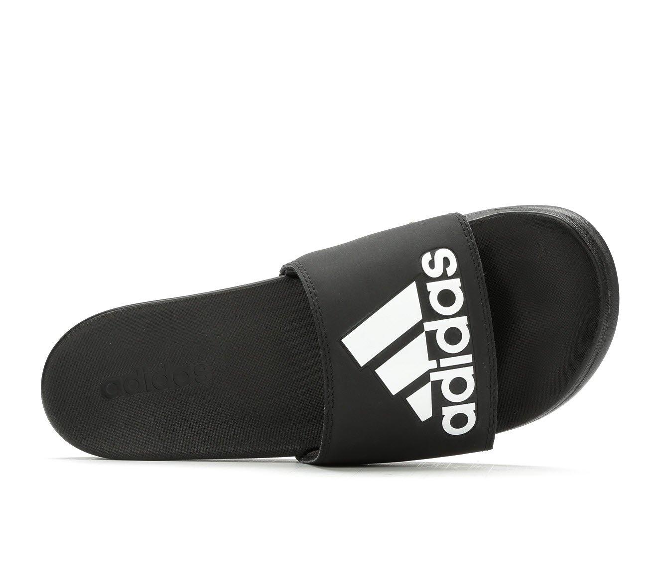 Strikt Prijs Staat Men's Adidas Adilette Cloudfoam + Logo Sport Slides