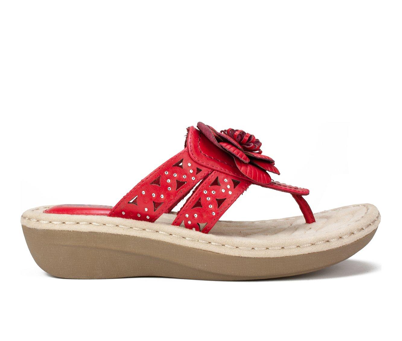 Women's Cliffs by White Mountain Cynthia Wedge Flip-Flops