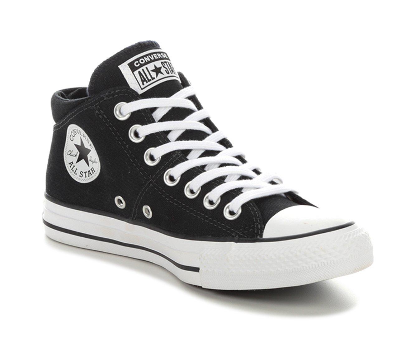 mid top black converse