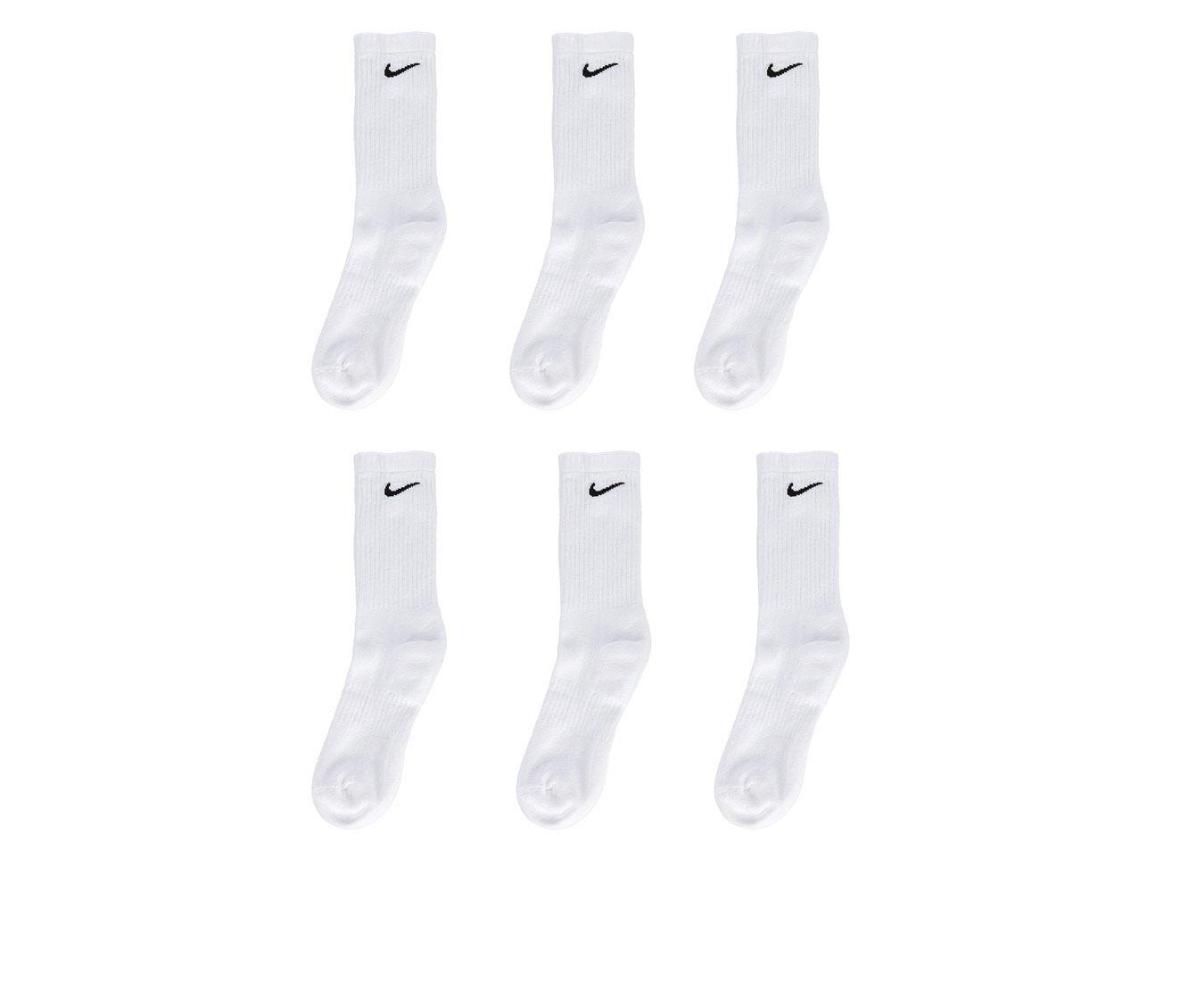 Nike Performance Cushion Low Rise Socks with Band (6 Pairs) Black/White Large