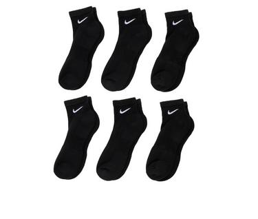 Nike Men's 6 Pr Cushioned Quarter Lngth Socks