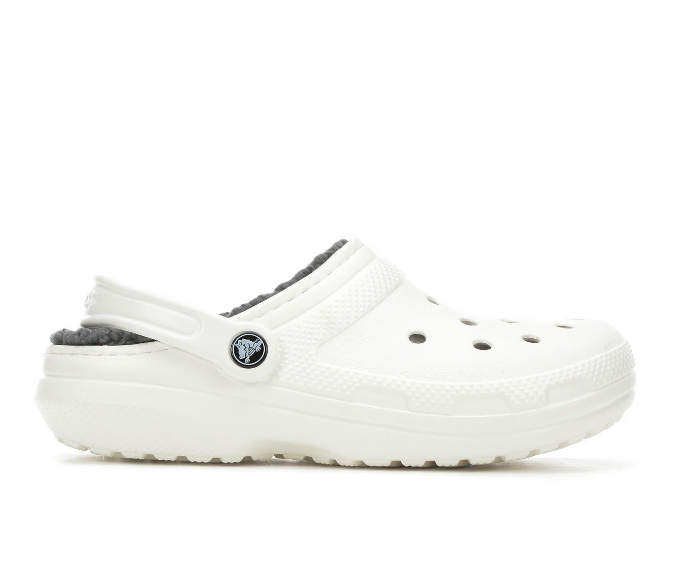 clog crocs with fur