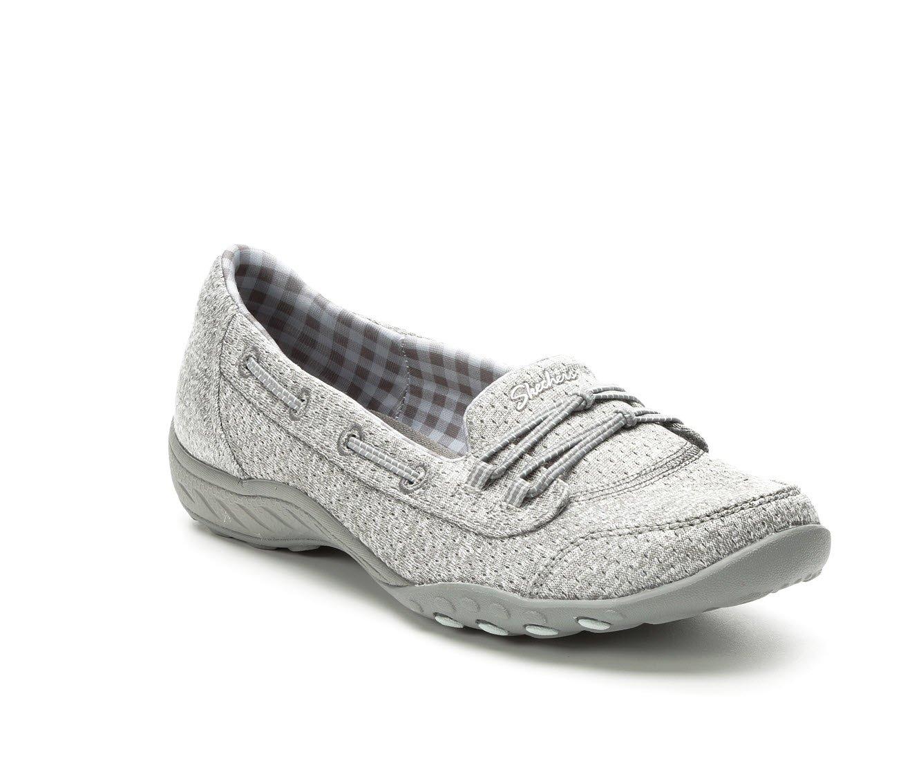 grey skechers women's slip on