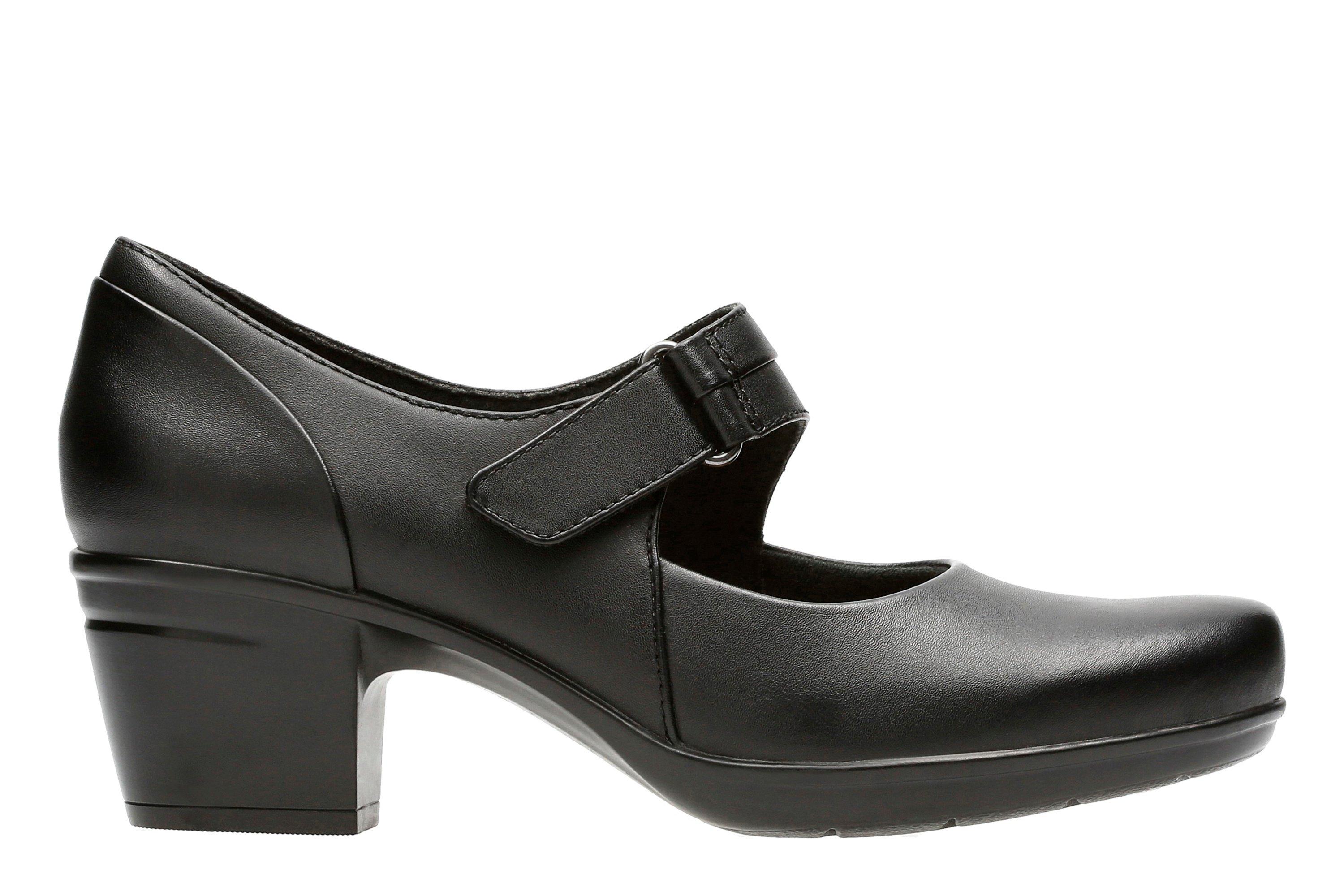 clarks black mary jane shoes