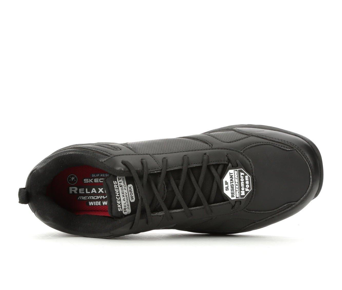 skechers relaxed fit memory foam work men's