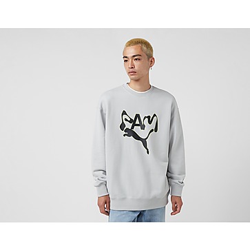 Стильный мужской свитшот свитер чёрный puma