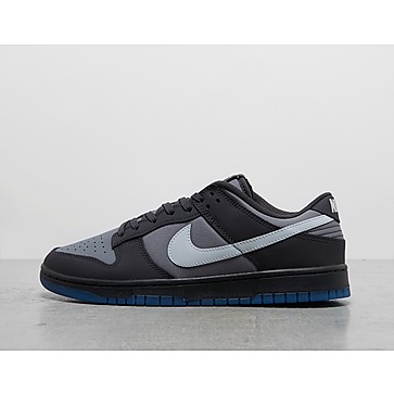 nike dunk low grey canvas shoes black gold