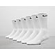Weiss/Schwarz Nike 6 Pack Cushion  Socken