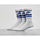 Blanc/Bleu Nike Essential Stripe Socks (3 Packs)