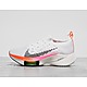White/Pink Nike Air Zoom Tempo Next% Flyknit Women's