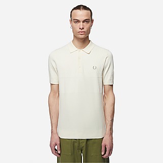 Fred Perry Tonal Panel Knit Polo Shirt