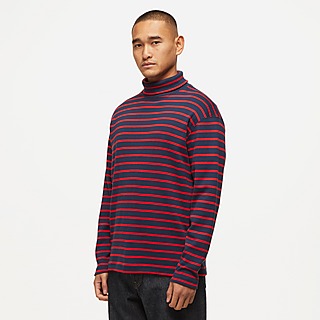 Beams Plus Stripe High Neck Long Sleeve T-Shirt