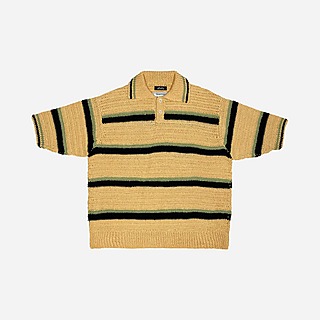 RICE NINE TEN Crochet Polo Shirt