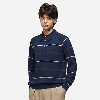 Beams Plus 14-Gauge Raglan Sleeve Polo Shirt