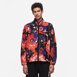 Awake NY Floral Print Fleece Jacket