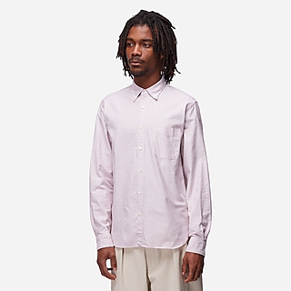 Beams Plus Button Down Striped Oxford Shirt