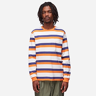 Beams Plus Striped Pocket Long Sleeve T-Shirt