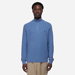 Polo Ralph Lauren Mesh-Knit Quarter Zip Sweatshirt