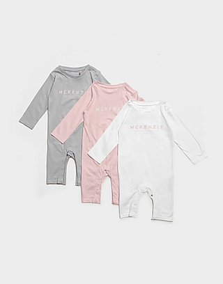 McKenzie Girls' Essential 3 Pack Babygrows Infant