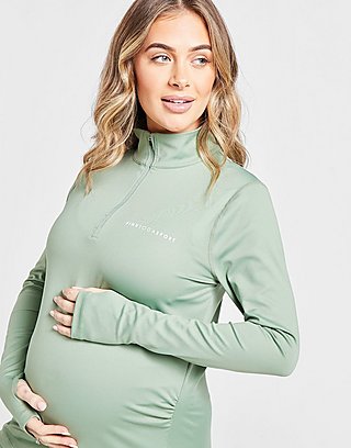 Pink Soda Sport Maternity Core 1/4 Zip Top