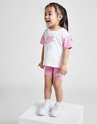 Nike Girls' Colour Block T-Shirt/Shorts Set Infant