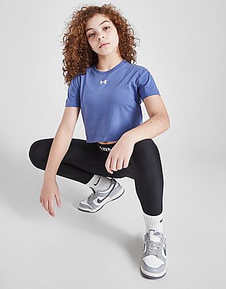 Under Armour Girls' Crop Sportstyle Logo T-Shirt Junior