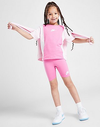 Nike Girls' Colour Block T-Shirt/Shorts Set Children