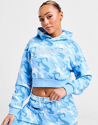 Hoodrich Eden All Over Print Crop Hoodie