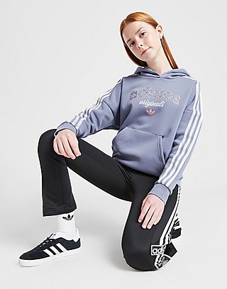 adidas Originals Girls' Varsity All Over Print Fill Hoodie Junior