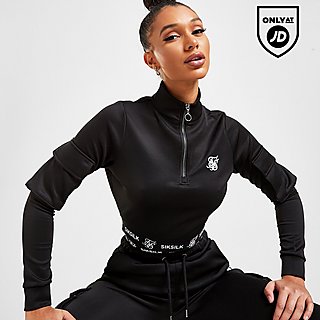 SikSilk Poly 1/4 Zip Cargo Track Top