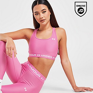 Pink Under Armour Sports Bras & Vests - Brights - Yoga - JD Sports