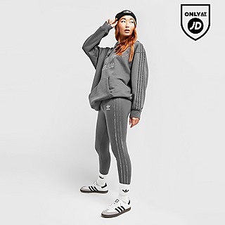 Grey adidas Originals 3-Stripes Flared Leggings - JD Sports Global