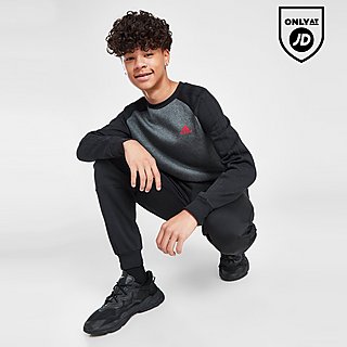 adidas Badge Of Sport Contrast Crew Tracksuit Junior