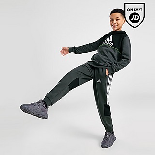 adidas Linear Badge of Sport Logo Joggers Junior