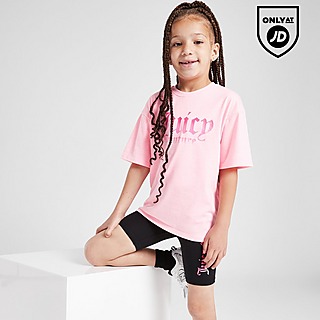 JUICY COUTURE Girla' Ombre T-Shirt/Cycle Shorts Set Children