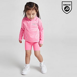 Under Armour Girls' Tech 1/4 Zip Top/Shorts Set Infant