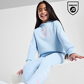 Blue adidas Originals Girls' Monogram Crew/Leggings Set Children