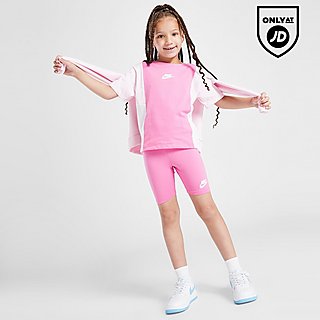 Nike Girls' Colour Block T-Shirt/Shorts Set Children