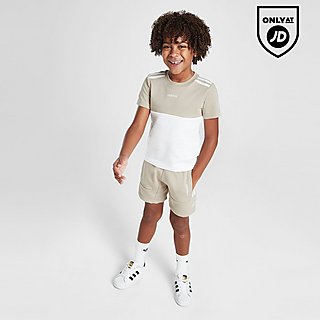 adidas Originals Colour Block T-Shirt/Shorts Set Children