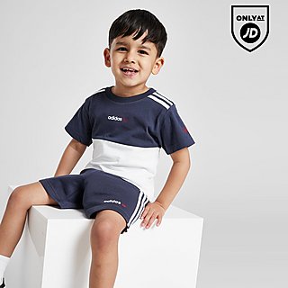 adidas Originals Colour Block T-Shirt/Shorts Set Infant